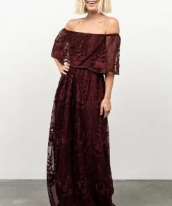 BB Custom Leon Off Shoulder Maxi Dress | Mulberry Dresses