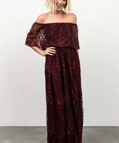 BB Custom Leon Off Shoulder Maxi Dress | Mulberry Dresses