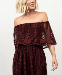 BB Custom Leon Off Shoulder Maxi Dress | Mulberry Dresses