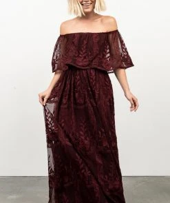 BB Custom Leon Off Shoulder Maxi Dress | Mulberry Dresses