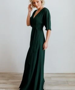 Soi Lilly Wrap Maxi Dress | Dark Green 15 Soi Lilly Wrap Maxi Dress | Dark Green