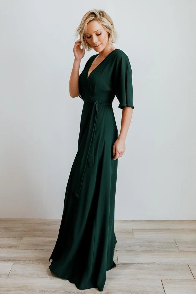 Soi Lilly Wrap Maxi Dress | Dark Green 5 Soi Lilly Wrap Maxi Dress | Dark Green