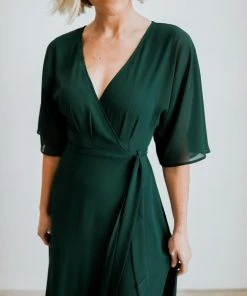 Soi Lilly Wrap Maxi Dress | Dark Green 21 Soi Lilly Wrap Maxi Dress | Dark Green