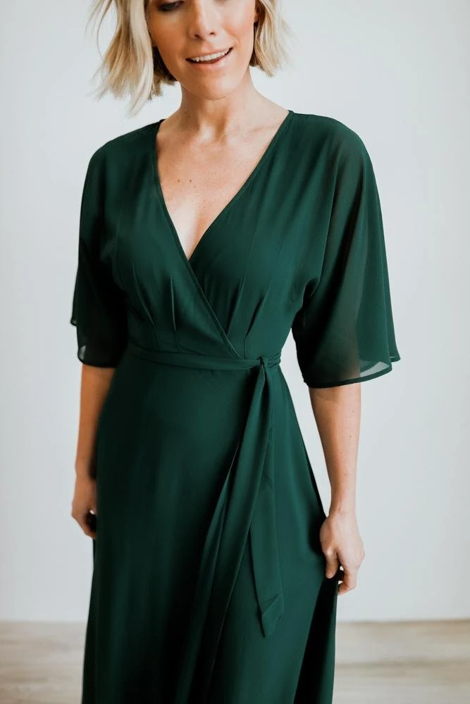 Soi Lilly Wrap Maxi Dress | Dark Green 11 Soi Lilly Wrap Maxi Dress | Dark Green