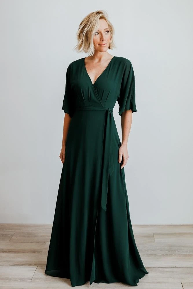 Soi Lilly Wrap Maxi Dress | Dark Green 1 Soi Lilly Wrap Maxi Dress | Dark Green