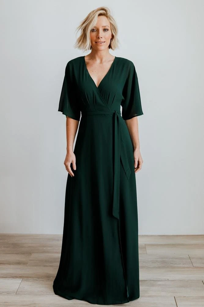 Soi Lilly Wrap Maxi Dress | Dark Green 10 Soi Lilly Wrap Maxi Dress | Dark Green