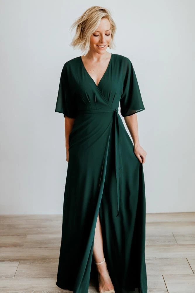 Soi Lilly Wrap Maxi Dress | Dark Green 3 Soi Lilly Wrap Maxi Dress | Dark Green