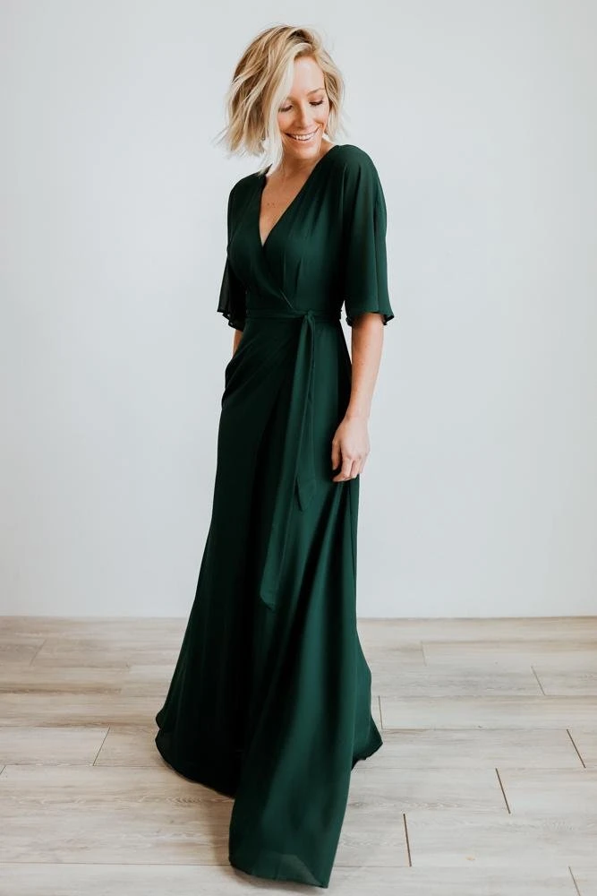 Soi Lilly Wrap Maxi Dress | Dark Green 7 Soi Lilly Wrap Maxi Dress | Dark Green