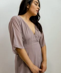 Soi Lilly Wrap Maxi Dress | Dusty Lilac