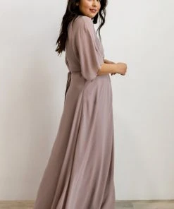 Soi Lilly Wrap Maxi Dress | Dusty Lilac