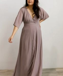 Soi Lilly Wrap Maxi Dress | Dusty Lilac