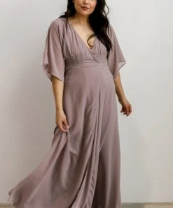 Soi Lilly Wrap Maxi Dress | Dusty Lilac