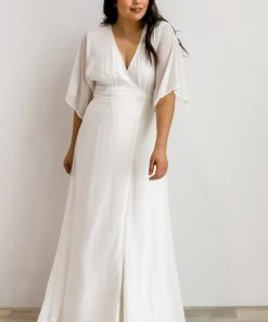 Soi Lilly Wrap Maxi Dress | Off White Dresses
