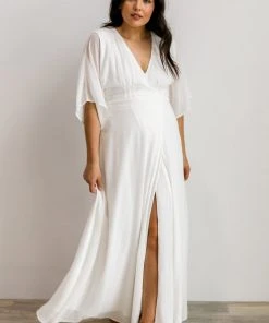 Soi Lilly Wrap Maxi Dress | Off White Dresses
