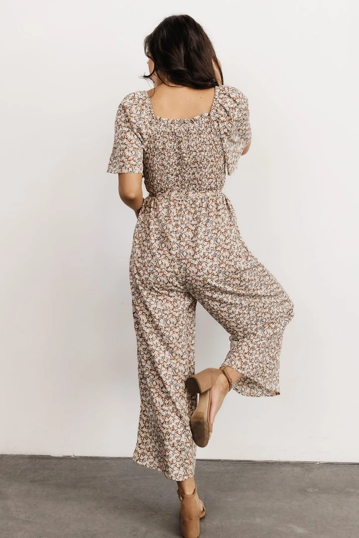 HAY Lindie Smocked Jumpsuit | Multi Floral 6 HAY Lindie Smocked Jumpsuit | Multi Floral