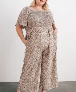 HAY Lindie Smocked Jumpsuit | Multi Floral