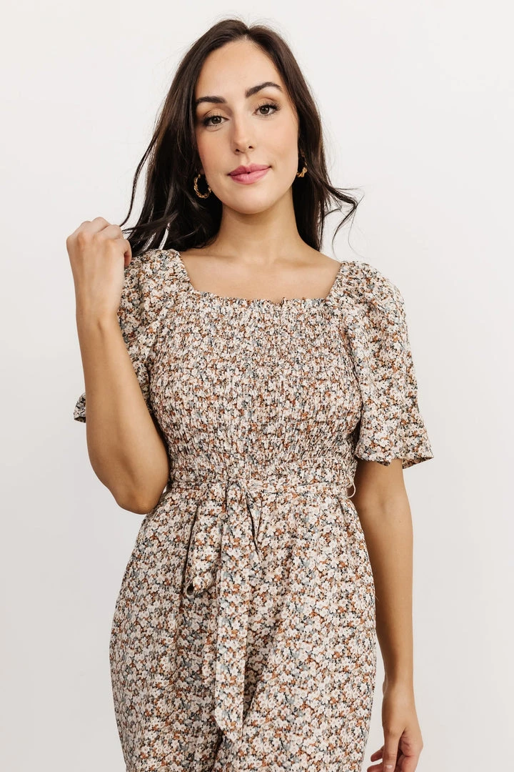 HAY Lindie Smocked Jumpsuit | Multi Floral 3 HAY Lindie Smocked Jumpsuit | Multi Floral