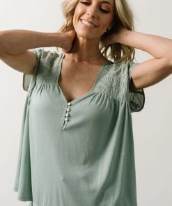 IL Lindley Embroidery Top | Dusty Sage 13 IL Lindley Embroidery Top | Dusty Sage