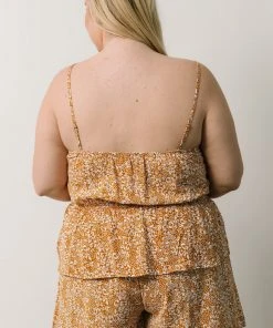 HAY Lorenzo Romper | Mustard Print Boho
