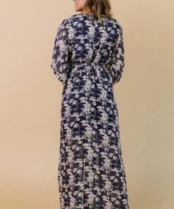 BB Custom Luca Jacquard Kimono Maxi Dress | Blue + Pink Floral Dresses 13 BB Custom Luca Jacquard Kimono Maxi Dress | Blue + Pink Floral Dresses
