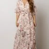 BB Custom Luca Jacquard Kimono Maxi Dress | Cherry Blossom Floral Dresses