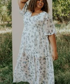 BB Custom Luca Jacquard Kimono Maxi Dress | Slate Blue Dresses