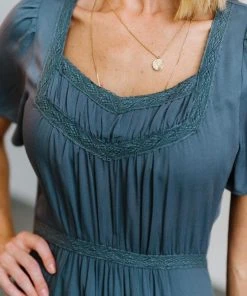 POL Lumi Tiered Maxi Dress | Slate