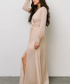RR Dresses Luna Sparkle Maxi Dress | Champagne