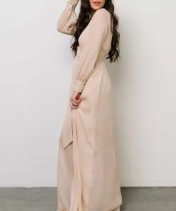 RR Dresses Luna Sparkle Maxi Dress | Champagne