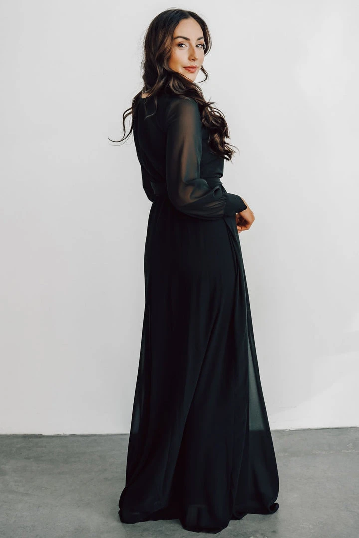 RR Lydia Maxi Dress | Black RR Lydia Maxi Dress | Black