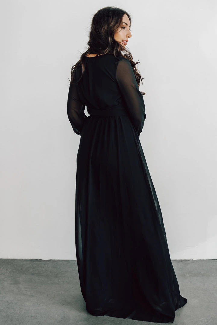RR Lydia Maxi Dress | Black RR Lydia Maxi Dress | Black