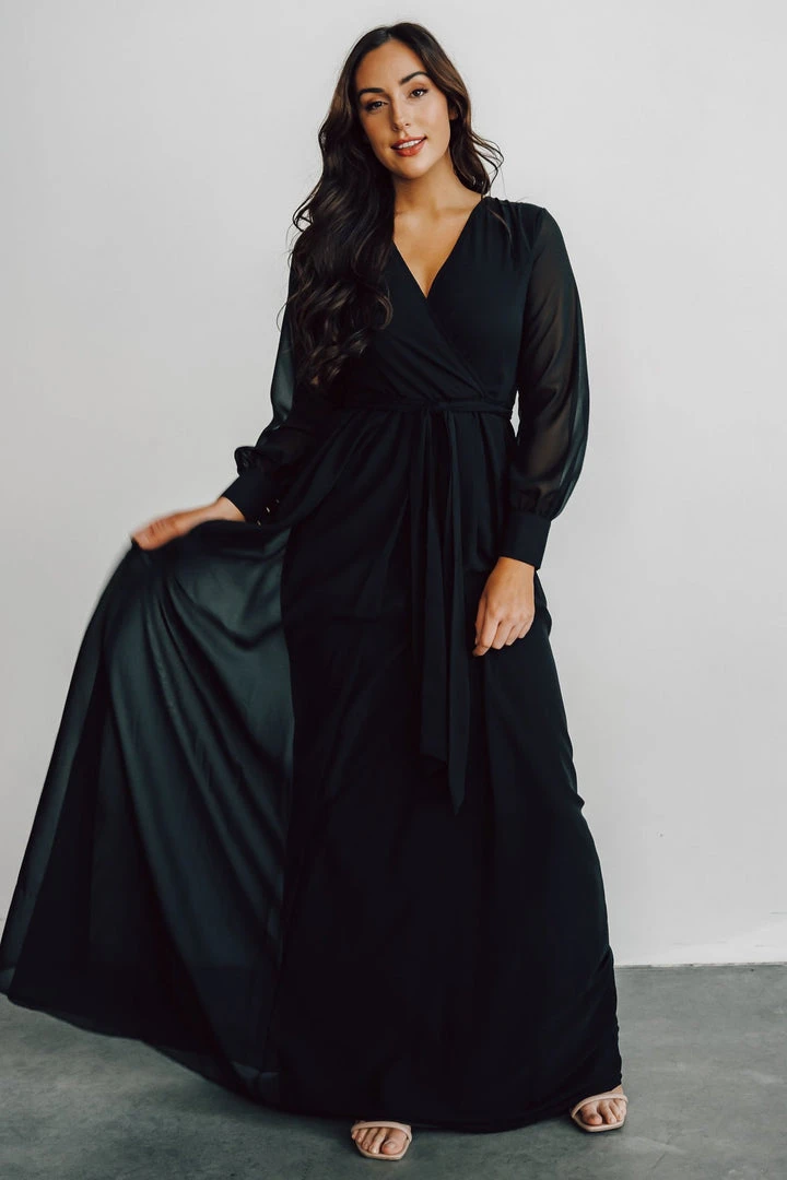 RR Lydia Maxi Dress | Black RR Lydia Maxi Dress | Black