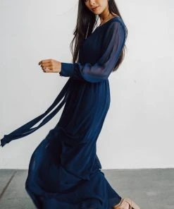 RR Lydia Maxi Dress | Navy Dresses