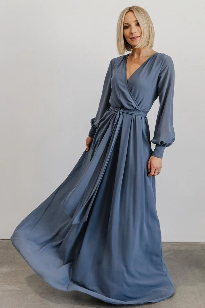 RR Dresses Lydia Maxi Dress | Slate Blue 1 RR Dresses Lydia Maxi Dress | Slate Blue