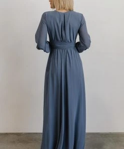 RR Dresses Lydia Maxi Dress | Slate Blue 18 RR Dresses Lydia Maxi Dress | Slate Blue