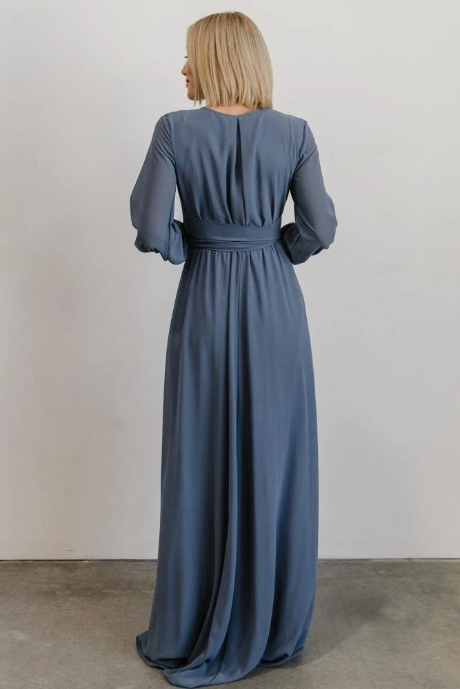 RR Dresses Lydia Maxi Dress | Slate Blue 4 RR Dresses Lydia Maxi Dress | Slate Blue