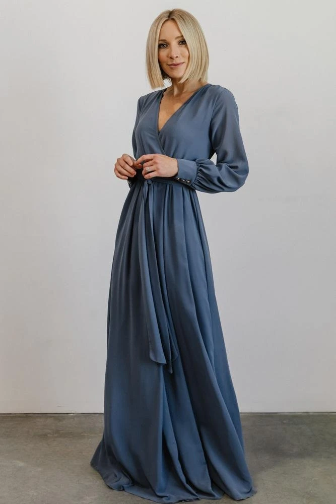 RR Dresses Lydia Maxi Dress | Slate Blue 9 RR Dresses Lydia Maxi Dress | Slate Blue
