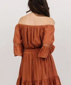 Dresses Magnolia Off Shoulder Mini Dress | Terracotta