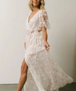 BB Custom Marseille Embossed Maxi Dress | Cherry Blossom Dresses