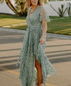 BB Custom Marseille Embossed Maxi Dress | Eucalyptus Dresses 14 BB Custom Marseille Embossed Maxi Dress | Eucalyptus Dresses