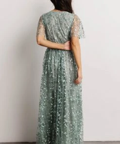 BB Custom Marseille Embossed Maxi Dress | Eucalyptus Dresses 21 BB Custom Marseille Embossed Maxi Dress | Eucalyptus Dresses