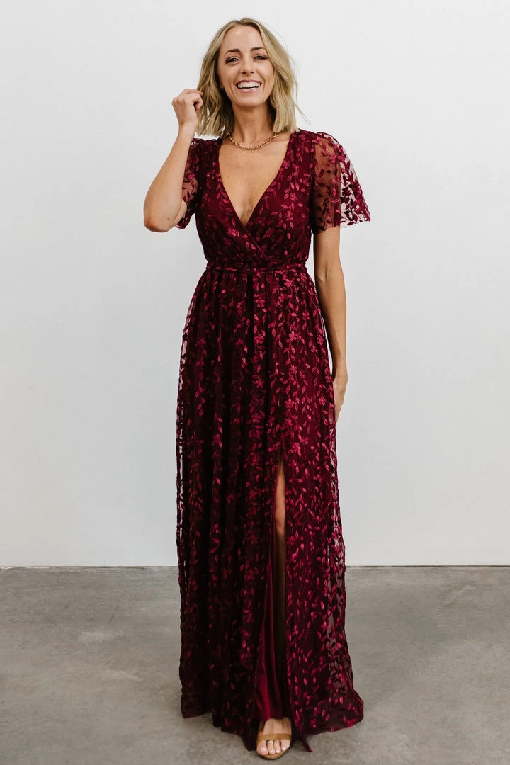 BB Custom Marseille Embossed Maxi Dress | Mulberry Dresses 12 BB Custom Marseille Embossed Maxi Dress | Mulberry Dresses