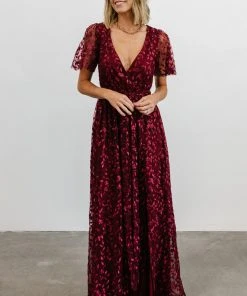 BB Custom Marseille Embossed Maxi Dress | Mulberry Dresses