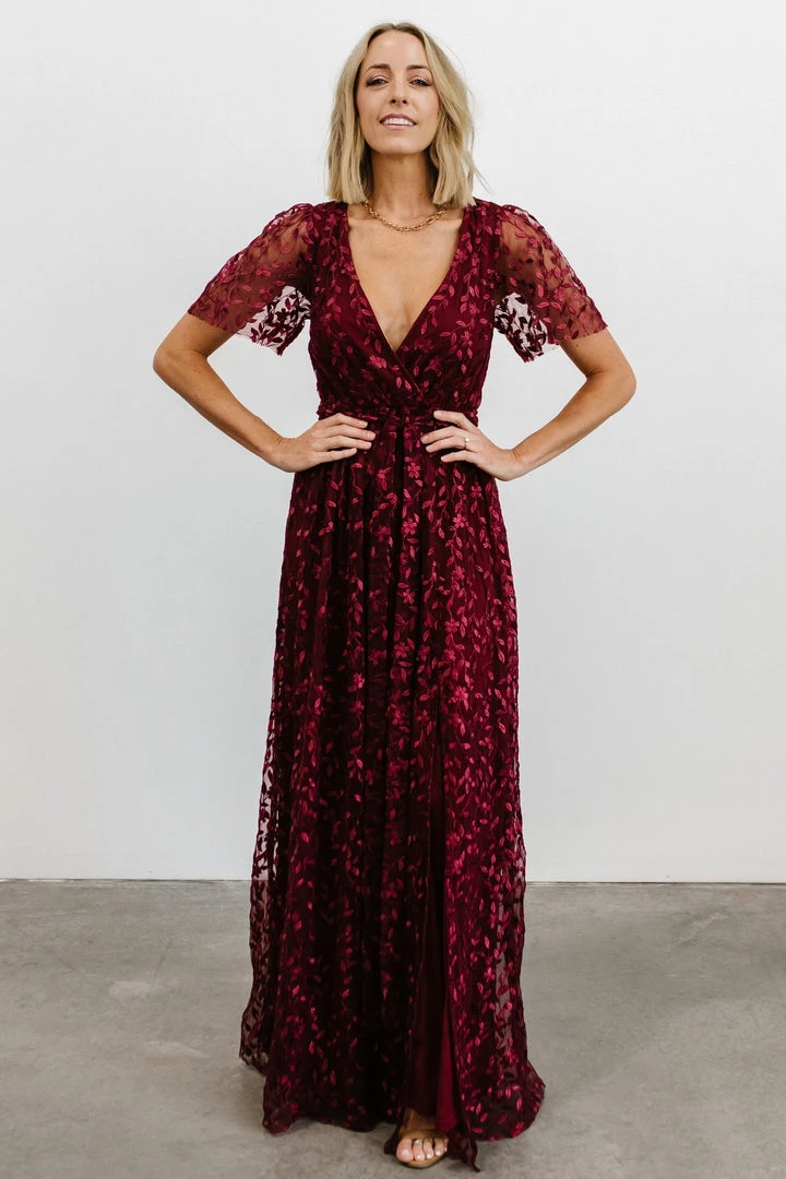 BB Custom Marseille Embossed Maxi Dress | Mulberry Dresses 4 BB Custom Marseille Embossed Maxi Dress | Mulberry Dresses