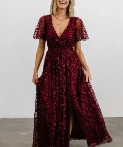 BB Custom Marseille Embossed Maxi Dress | Mulberry Dresses 18 BB Custom Marseille Embossed Maxi Dress | Mulberry Dresses