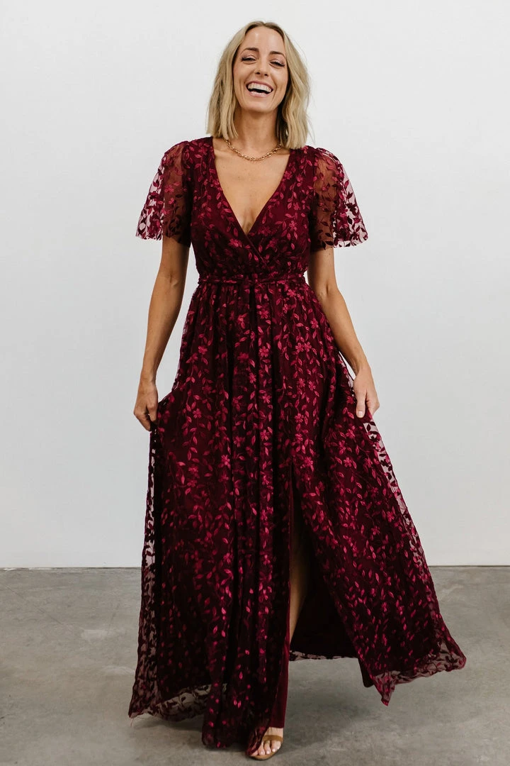 BB Custom Marseille Embossed Maxi Dress | Mulberry Dresses 7 BB Custom Marseille Embossed Maxi Dress | Mulberry Dresses