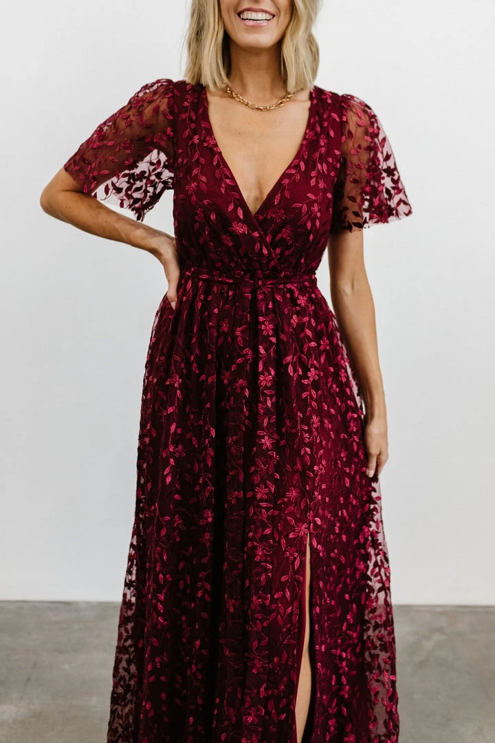 BB Custom Marseille Embossed Maxi Dress | Mulberry Dresses 5 BB Custom Marseille Embossed Maxi Dress | Mulberry Dresses