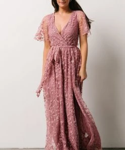 BB Custom Marseille Embossed Maxi Dress | Orchid Dresses