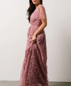 BB Custom Marseille Embossed Maxi Dress | Orchid Dresses 4 BB Custom Marseille Embossed Maxi Dress | Orchid Dresses