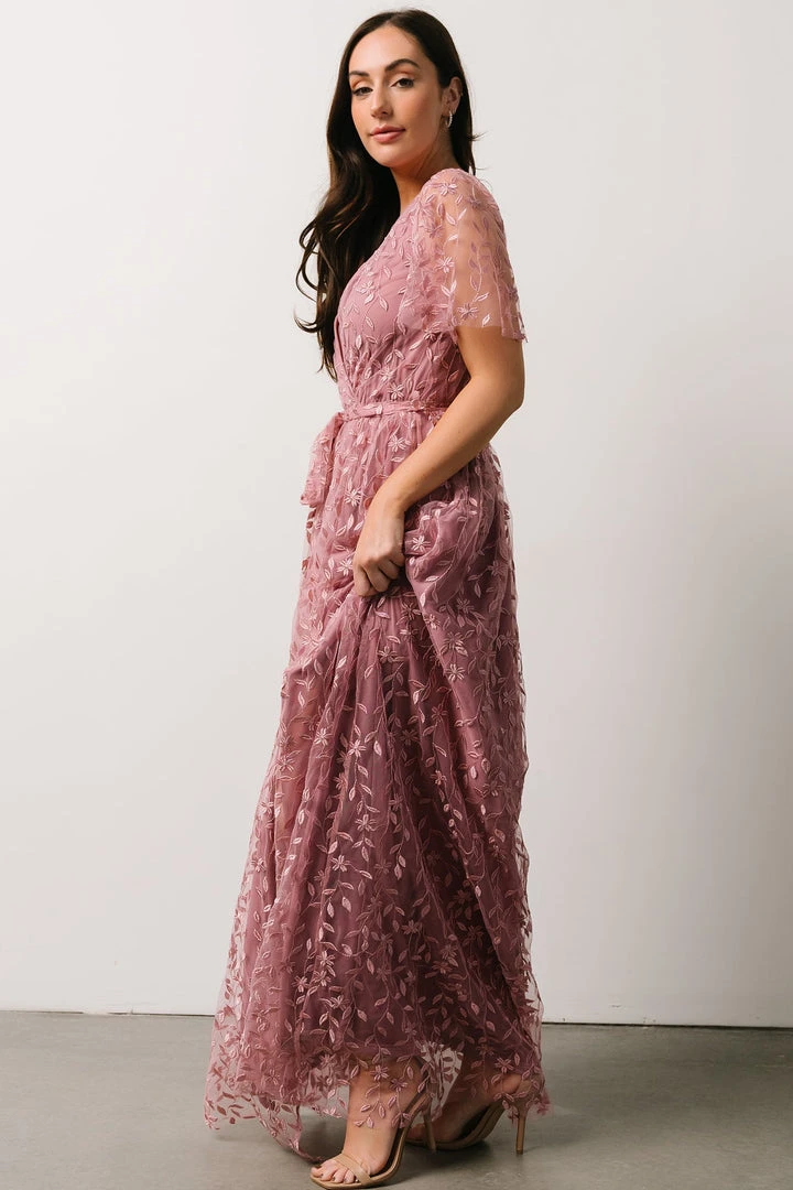 BB Custom Marseille Embossed Maxi Dress | Orchid Dresses BB Custom Marseille Embossed Maxi Dress | Orchid Dresses